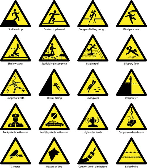 Triangle safety warning signs 03 warning triangle signs safety   