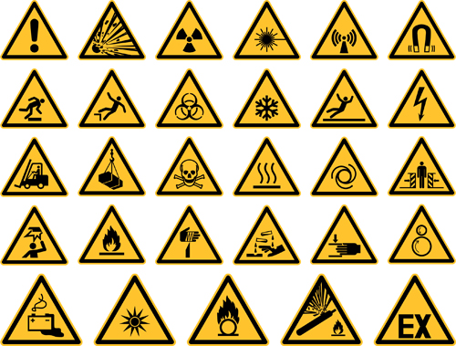 Triangle safety warning signs 02 warning triangle signs safety   