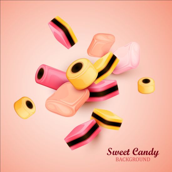 Sweet candy art background vector 02 sweet candy background   