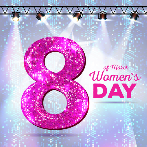 Womens day party background vector 02 womens party background   