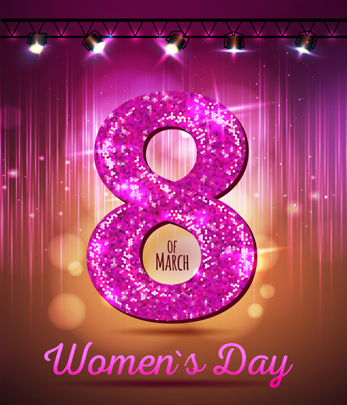 Womens day party background vector 01 womens party background   