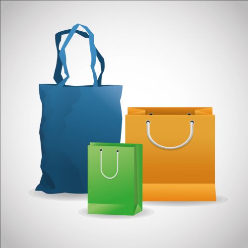 Colored shopping bags illustration vector 03 shopping illustration colored bags   