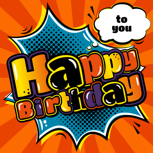 Cartoon styles happy birthday design vector 04 styles happy design cartoon birthday   