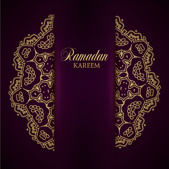 Ramadan kareem purple backgrounds vector set 30 ramadan purple kareem backgrounds   