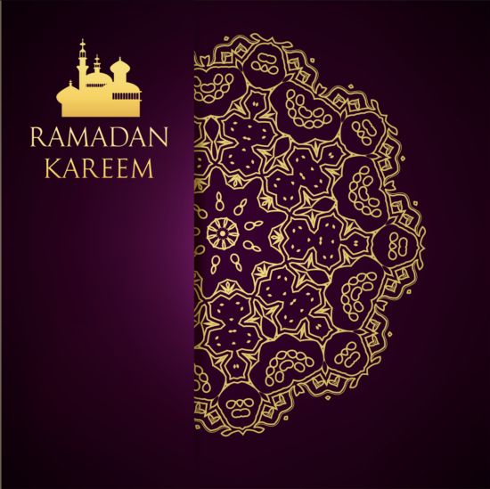 Ramadan kareem purple backgrounds vector set 20 ramadan purple kareem backgrounds   