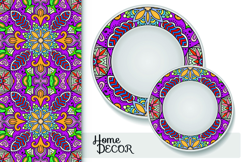 Ethnic decorative pattern background art vector 11 pattern ethnic decorative background   