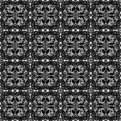 Black lace seamless pattern vector seamless pattern lace black   