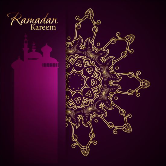 Ramadan kareem purple backgrounds vector set 25 ramadan purple kareem backgrounds   