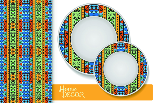 Ethnic decorative pattern background art vector 08 pattern ethnic decorative background   