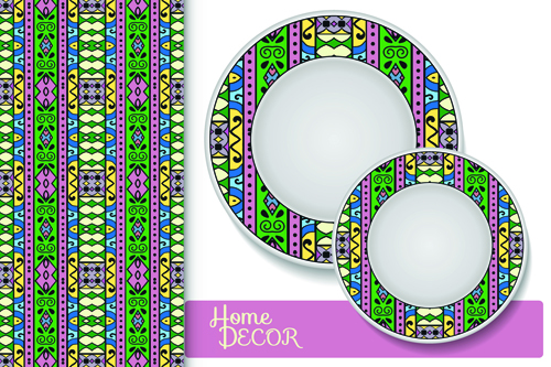 Ethnic decorative pattern background art vector 07 pattern ethnic decorative background   