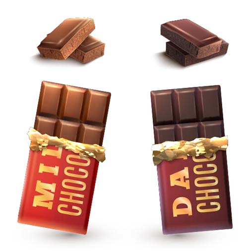 Delicious chocolate bar vector design 07 design Delicious chocolate bar   