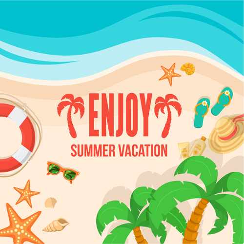 Summer travel vacation vector background 05 vacation travel summer background   