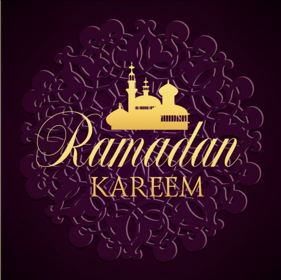 Ramadan kareem purple backgrounds vector set 10 ramadan purple kareem backgrounds   