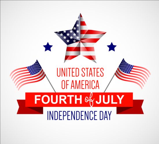 Independence Day with flag background vector 01 Independence flag day background   