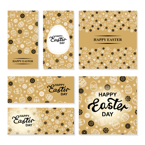 Easter flaers banners with cards vector 02 flaers easter cards banners   