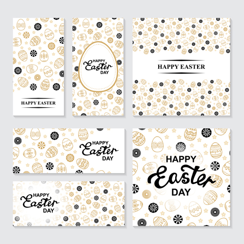 Easter flaers banners with cards vector 01 flaers easter cards banners   
