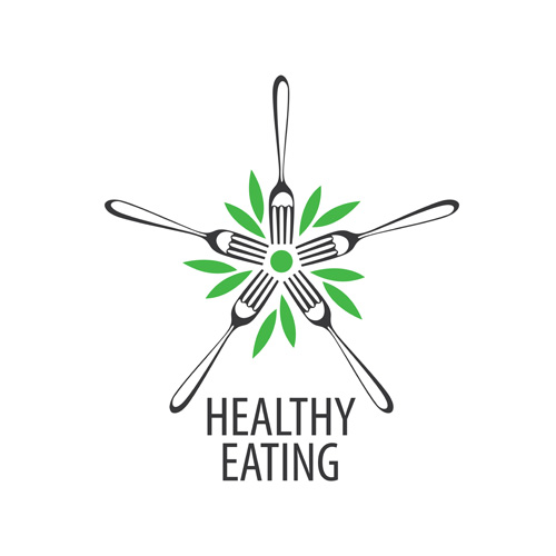 Healthy eating logo design vector set 14 logo Healthy eating   