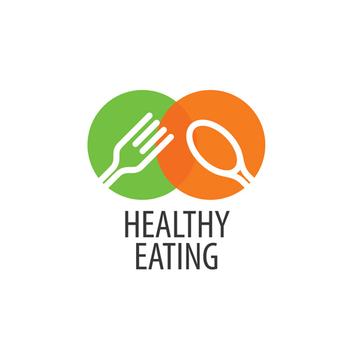 Healthy eating logo design vector set 02 logo Healthy eating   
