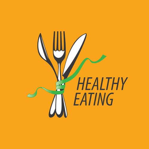 Healthy eating logo design vector set 11 logo Healthy eating   