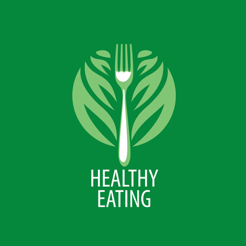 Healthy eating logo design vector set 10 logo Healthy eating   