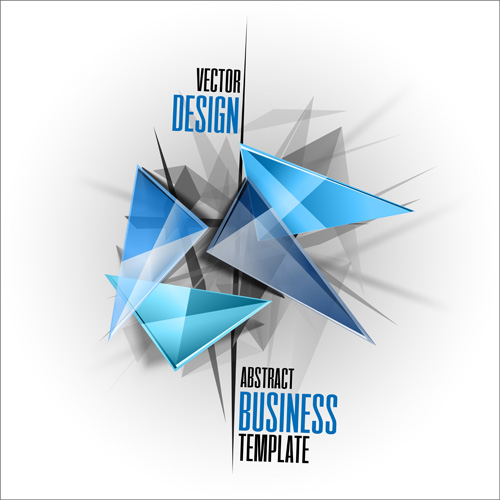 Abstract triangles business template vector 01 triangles template business abstract   