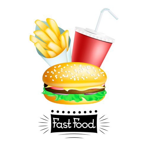 Fast food design vector graphics 01 graphics food fast design   
