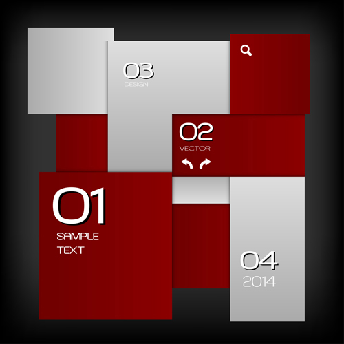 Squares moderin business template vector 05 squares moderin business   