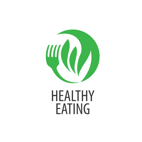 Healthy eating logo design vector set 09 logo Healthy eating   