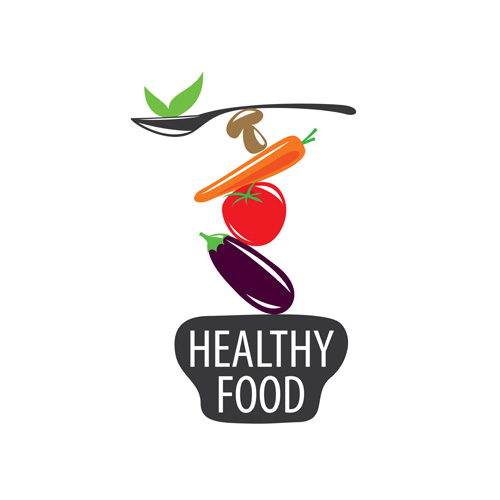 Healthy eating logo design vector set 08 logo Healthy eating   