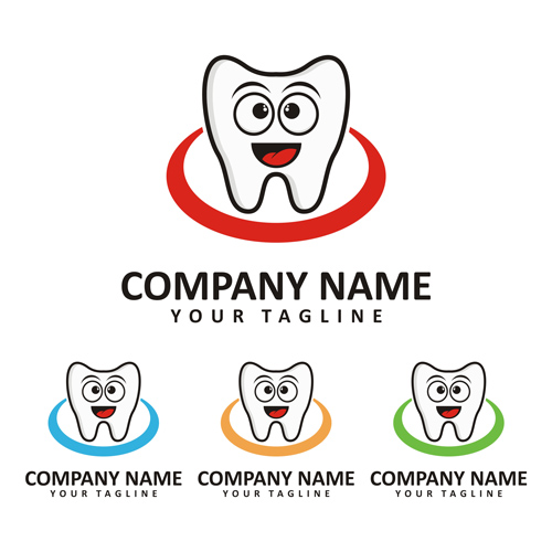 Funny dentist logo vector 05 logo funny dentist   