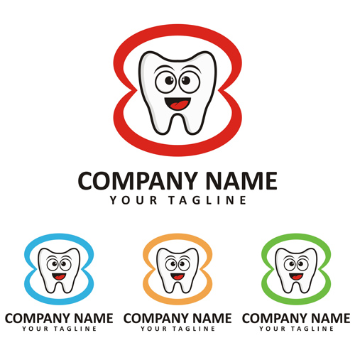 Funny dentist logo vector 01 logo funny dentist   