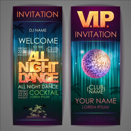 Exquisite cocktail party invitation card vector 09 party invitation exquisite cocktail card   