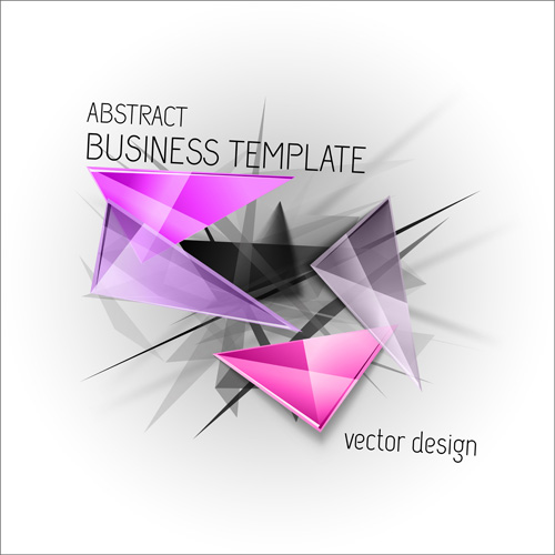 Abstract triangles business template vector 03 triangles template business abstract   