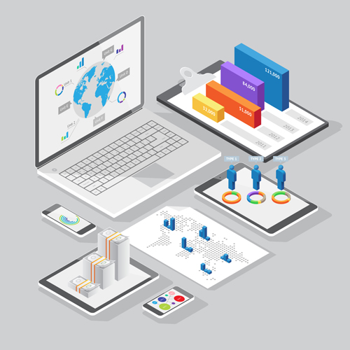 Isometric branding infographics template vector 22 isometric infographics branding   