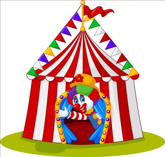 Clown and circus vector material 04 clown Circus   