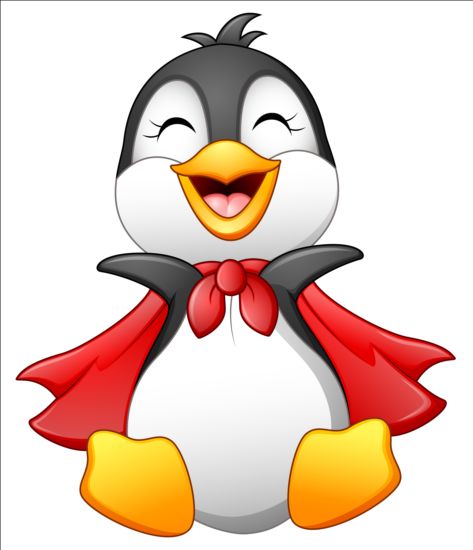 lovely penguin cartoon set vectors 07 penguin lovely cartoon   