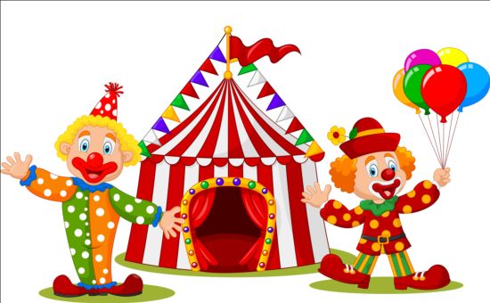 Clown and circus vector material 02 clown Circus   