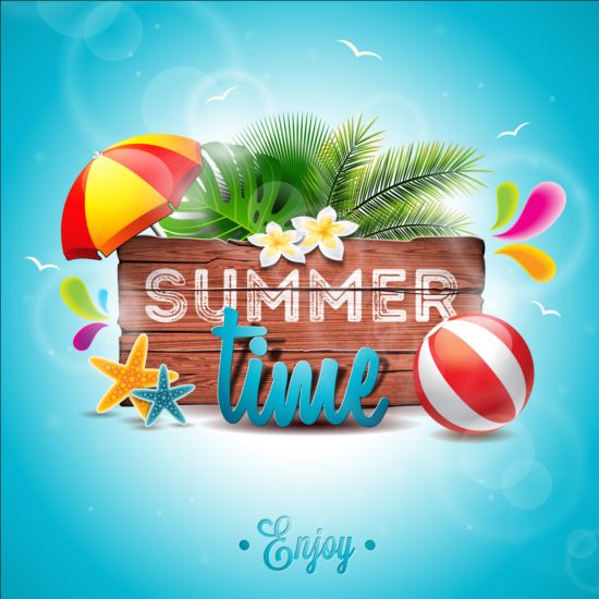 Summer holiday beach travel vectors background 05 travel summer holiday beach background   