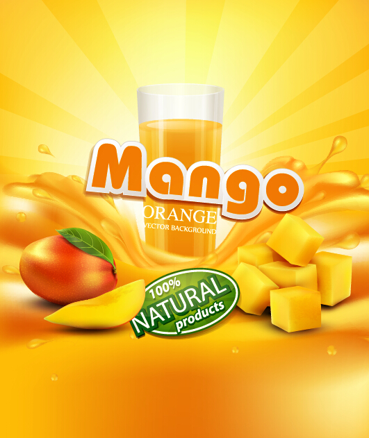 Mango juice nature vector 03 nature mango juice   