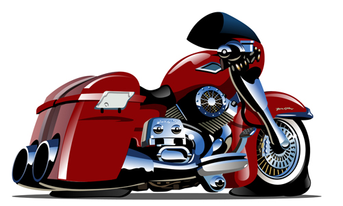 Vintage motorcycle illustration design vector 03 vintage motorcycle illustration design   