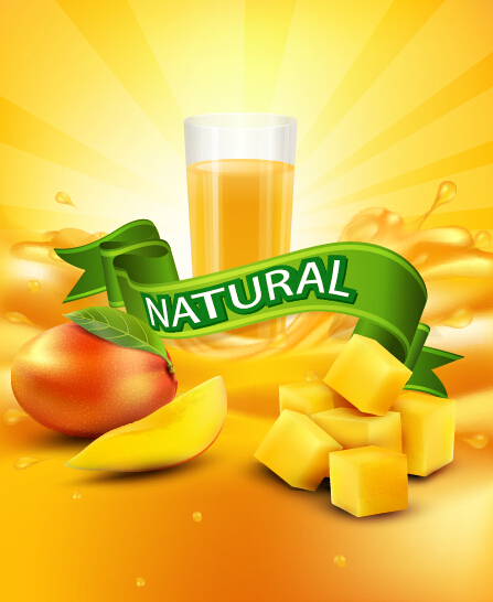 Mango juice nature vector 02 nature mango juice   