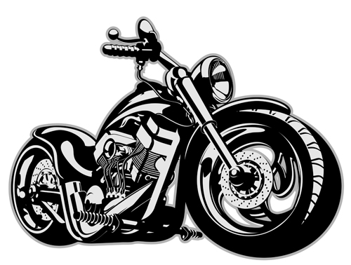 Vintage motorcycle illustration design vector 02 vintage motorcycle illustration design   