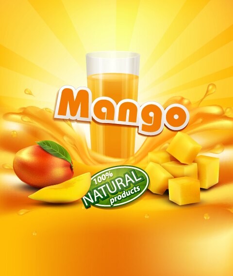 Mango juice nature vector 01 nature mango juice   