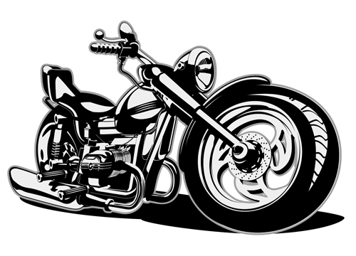 Vintage motorcycle illustration design vector 01 vintage motorcycle illustration design   