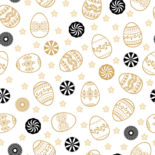 Easter egg seamless pattern vector seamless pattern egg easter   