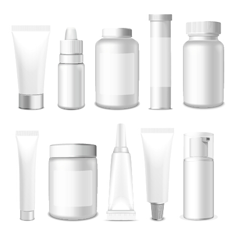 Cosmetic packaging vector material 02 packaging cosmetic   