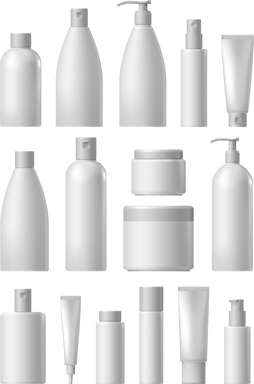 Cosmetic packaging vector material 01 packaging cosmetic   