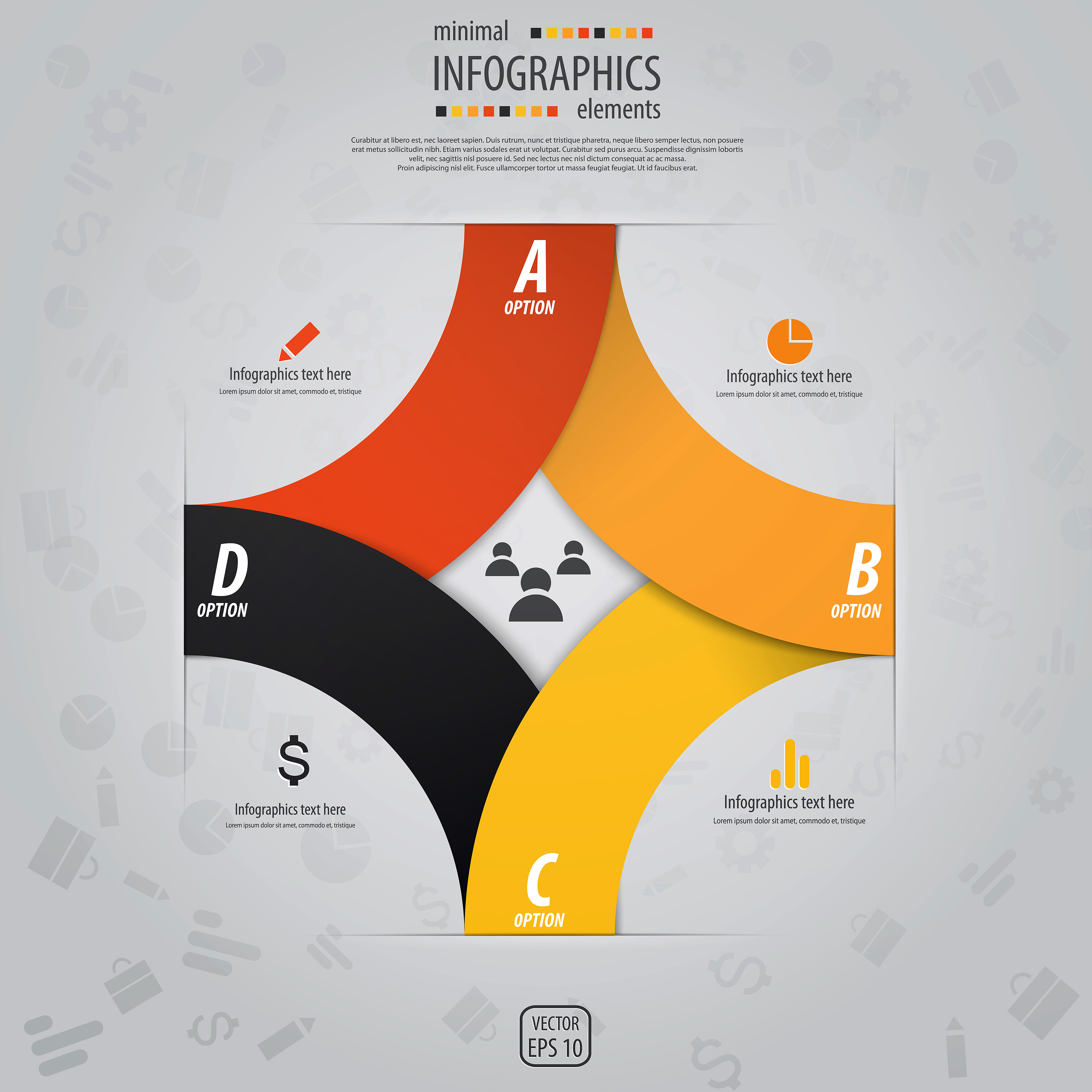 Colored banners infographic vectors 02 infographic colored banners   