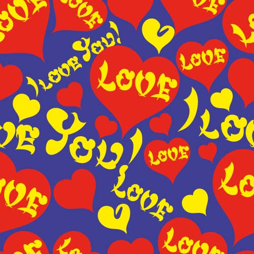 Love seamless pattern vector material 10 pattern love   