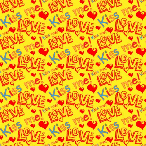 Love seamless pattern vector material 08 pattern love   